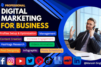 be your professional graphics designer, video editor and social media marketer