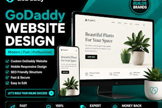 design a mobile optimized godaddy landing page that converts