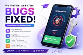 fix bugs, errors, and maintain your flutter app