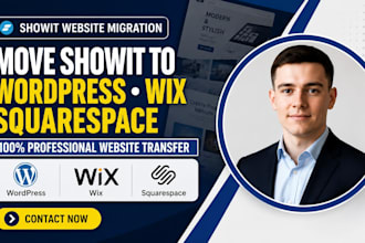 migrate showit to wix showit to wordpress showit to squarespace website transfer