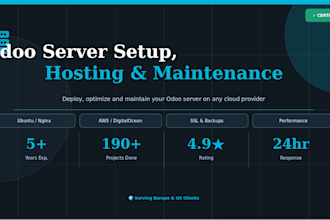 setup deploy and maintain your odoo server on any cloud platform