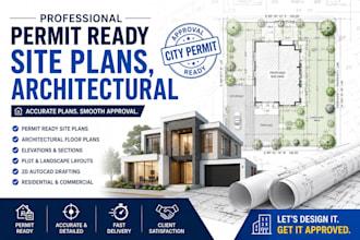 do permit ready site plans, architectural