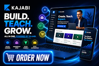 build kajabi website online course membership coaching website