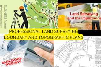 create accurate boundary surveys and topographic survey plans