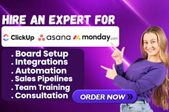 be your click up consultant setup clickup project management boards automation