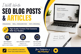 write blogs posts, article and website