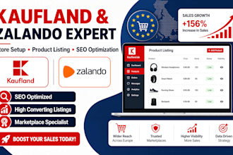 optimize kaufland zalando ebay store setup optimize seo product listing upload