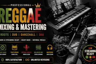 mix and master your reggae fusion dancehall afrobeat caribbean vocals