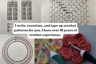 write crochet patterns and transcription