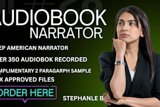 provide professional voice over and audiobook narration