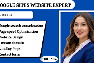 design a modern google sites website for your business