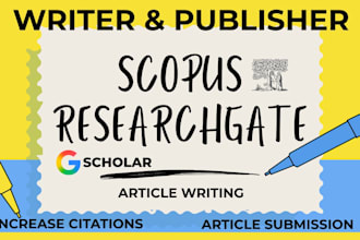 write and publish scopus google scholar researchgate publication