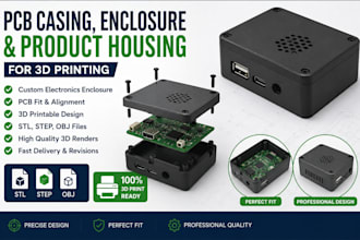 design pcb casing, enclosure and product housing for 3d printing