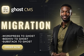 migrate wordpress, substack, beehiiv, mailchimp to ghost cms