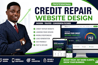 credit repair website, finance tax website website credit repair landing page