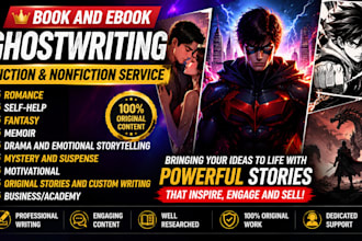 write superhero comic book scripts, manga and webtoon stories