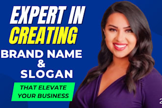 create unique and memorable business product,  brand names, logo and website