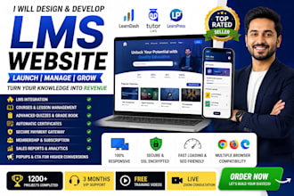 build a learndash lms and buddyboss website