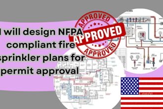 design nfpa compliant fire sprinkler plans for permit approval