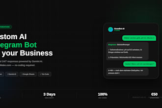build you a custom ai telegram bot with makecom