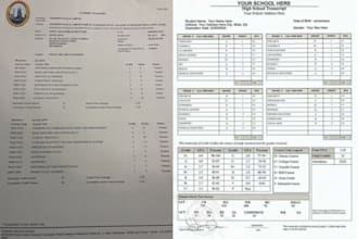 design transcript, high school diploma, certificate,  college, duplicate diploma