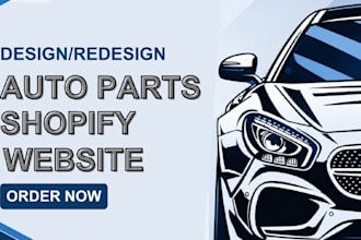 build auto parts shopify store automotive website automobile car parts website
