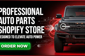 build auto parts shopify store automotive website automobile car parts website