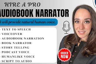 provide text to speech, voice over, and audiobook narration in a natural voice