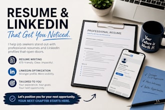 rewrite your resume and linkedin profile
