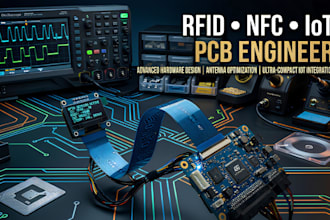 design multi channel rfid nfc pcb, antenna array, esp32 iot uart wifi ble rsp