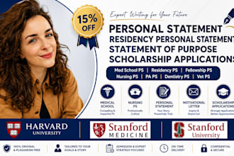 copy edit and revamp college grad school personal statement and thesis