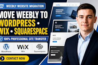 migrate weebly to wix weebly to wordpress weebly to squarespace site transfer