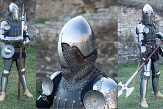 custom 3d cosplay creation wearable knight anime cosplay armor 3d cosplay props