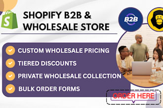 setup shopify b2b wholesale store with custom pricing and bulk ordering