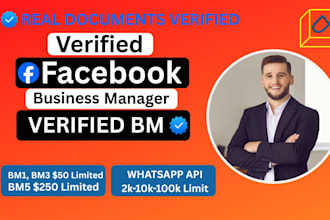 create fresh verified fb business manager and ads account