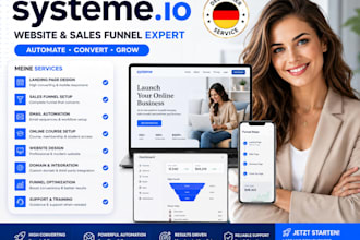 build systeme io landing page sale funnel online course email issue blog website