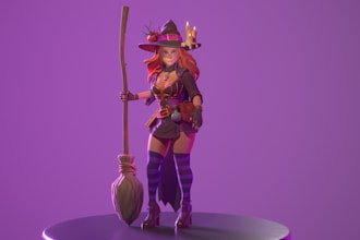 create stylized character for video game