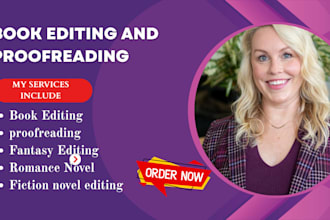 do romance fiction novel proofreading and professional copy editing