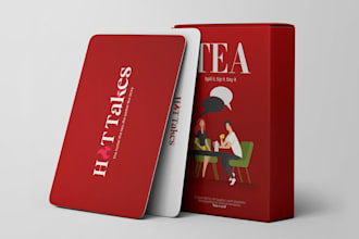 design affirmation card conversation starter card deck drinking playing card box