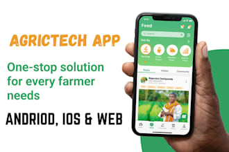 build ai aggrotech app with farm livestock marketplace, agriculture app