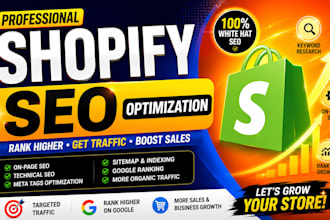 do complete seo of shopify store to increase organic sales