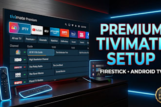 setup premium tivimate iptv player for firestick android tv and smart tv