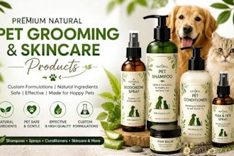 formulate premium natural pet grooming and skincare products