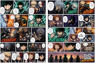 draw webtoon comic panels manga anime webtoon comic with sequential art layout