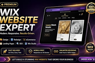 wix website redesign wix website design wix website development wix website