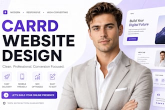create carrd website design redesign landing page build carrd co portfolio