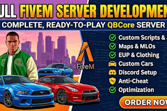 setup a base fivem server for you