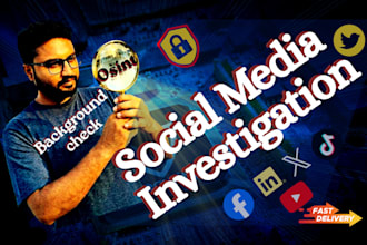 do social media investigations and background checks