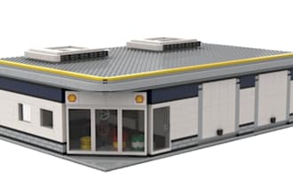 design a custom detailed lego moc sets with PDF instructions and XML parts list