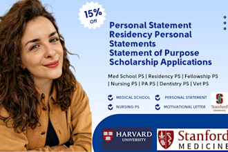 edit and proofread your medical school personal statement professionally